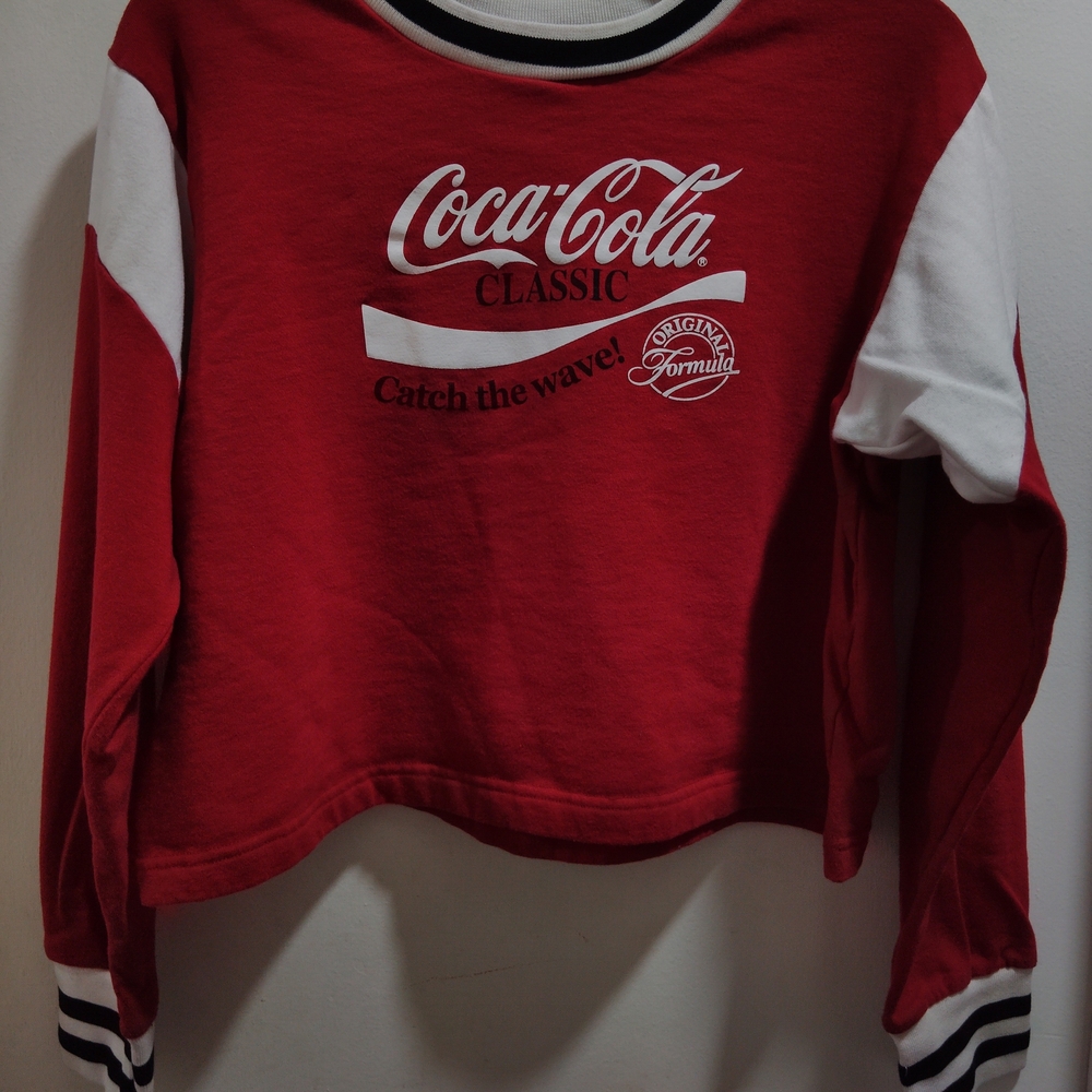 Coca-Cola Classic Crop Red Sweatshirt